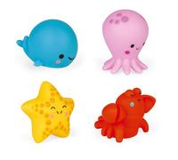 JANOD 4 X Mare Creatura Bagno Squirters Set Nuovo IN Scatola Btah Toys 10M+