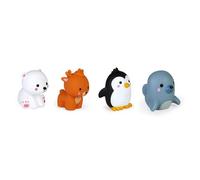 Janod - Spruzzini Animali Polari 4 Pezzi - Giocattolo da Bagno per La Prima Infanzia - Da 10 Mesi, J04704