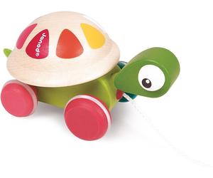 Janod Tartaruga In Legno Da Trainare Nuova In Scatola 12M+
