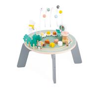 Janod - Tavolo Multiattività in Legno Sweet Cocoon - 9 attività per Bambini - Multisensoriale - Sviluppa Le Abilità Fino-Motorie - Tavolo in Legno FSC - Tema Giardino - dai 12 Mesi, J04045