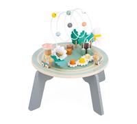 Janod - Tavolo Multiattività in Legno Sweet Cocoon - 9 attività per Bambini - Multisensoriale - Sviluppa Le Abilità Fino-Motorie - Tavolo in Legno FSC - Tema Giardino - dai 12 Mesi, J04045