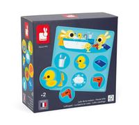 Janod - Tombola della Casa - 4 Cartelle e 24 Gettoni in Cartone - Gioco Educativo - Vocabolario e Concentrazione - Certificato FSC e Inchiostri Vegetali - Fabbricato in Francia - dai 2 Anni - J02620