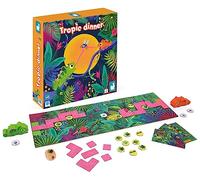 Janod - Tropik Dinner - Gioco di Società per Bambini - Tema Animali - Gioco da Tavolo in Legno e Cartone - 2 Giocatori - Certificato FSC - Dai 6 Anni, J02626