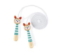 Janod - Wooden Fox Skipping Rope - Adjustable Size - From 3 Years Old, J03198,blue orange