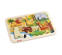 Janod Zoo Puzzle Chunky - 7 pezzi - Et 18 mesi+ - J07022