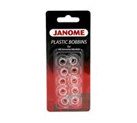 Janome Bobine in plastica per tutti i modelli Janome - carico superiore e anteriore, confezione da 10