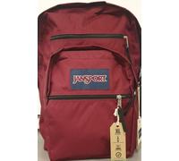 JANSPORT BIG STUDENT ZAINO RUSSET RED LT 34 6 SCOMPARTI CON CERNIERA TASCA RETE