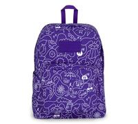 JanSport Zaino Superbreak Plus, Dub Doodle Viola, Taglia unica, Zaino Superbreak Plus