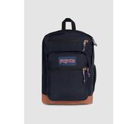 JANSPORT, Zaino Blu Con Fondo Marrone E Tasche Esterne, Uomo, Blu, Taglia: ONE SIZE