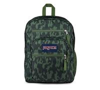 JanSport Zaino per computer portatile con 2 scomparti, spallacci ergonomici, custodia per laptop da 15", maniglia per trasporto, Illusione mimetica, Taglia unica, Zaino per computer portatile, con 2