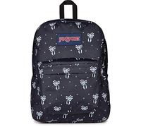 JanSport SuperBreak One Zaino - Zaino leggero per tutti i giorni con tasca portaoggetti frontale, capacità 25 L, 42 x 33 x 21 cm - Nero petalo pastello