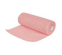 JANTEX Panni in Tessuto Non Tessuto Rosso, Rotolo da 100