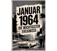 Januar 1964: Das waren die wichtigsten Ereignisse: Ein persönliches Geschenk für alle, die im Januar 1964 geboren wurden - mit den bedeutendsten ... Gesellschaft, Kultur und Wissenschaft