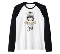 January Girl Gennaio Ragazza Messy Bun Nato a Gennaio Maglia con Maniche Raglan