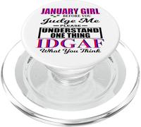 January Girl Judicami per favore IDGAF Cosa pensi che le donne siano divertenti PopSockets PopGrip per MagSafe