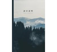 January to December 2025 Monthly Planner : Woods cloud cover: A reflection aesthetic journal that celebrates peace of mind and simple living.