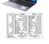 Janurium Scorciatoie da tastiera: adesivi leggeri con tasti di scelta rapida per laptop, decalcomanie per tastiera portatile | Adesivi per per PC resistenti ai graffi, guida di riferimento rapida per