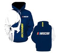 JANZBZSU Felpa con Cappuccio da Uomo Comoda Giacca per N.A.S.C.A.R. Stampa 3D Capispalla Top Maniche Lunghe Abbigliamento da Strada Primavera/Autunno Giacche-B||m