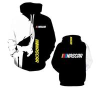 JANZBZSU Felpa con Cappuccio da Uomo Comoda Giacca per N.A.S.C.A.R. Stampa 3D Capispalla Top Maniche Lunghe Abbigliamento da Strada Primavera/Autunno Giacche-C||m