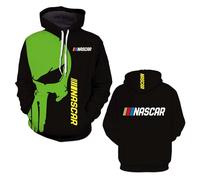 JANZBZSU Felpa con Cappuccio da Uomo Comoda Giacca per N.A.S.C.A.R. Stampa 3D Capispalla Top Maniche Lunghe Abbigliamento da Strada Primavera/Autunno Giacche-E||m