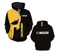 JANZBZSU Felpa con Cappuccio da Uomo Comoda Giacca per N.A.S.C.A.R. Stampa 3D Capispalla Top Maniche Lunghe Abbigliamento da Strada Primavera/Autunno Giacche-D||m