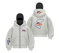 JANZBZSU Felpa con Cappuccio da Uomo Passamontagna Collision Color Tops per I.s.l.e of M.a.n T..T Doppio -QHS||s