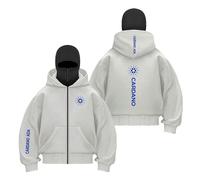 JANZBZSU Felpe con Cappuccio Passamontagna da Uomo per C.a.r.d.an.o A.D.A. Abbigliamento Strada Colori Contrasto Maniche Lunghe-QHS||m