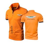 JANZBZSU Polo Comode da Uomo per A.s.t.o.n M.a.r.Ti.n T-Shirt Ad Asciugatura Rapida Golf A Maniche Corte Colori A Contrasto Abbigliamento Sportivo Maglietta A Mezza-ChengS||M