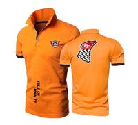JANZBZSU Polo da Uomo con Colori Contrastanti Tuta per L'isola di Man T..T. T-Shirt Sportive A Maniche Corte Comode E A Mezza Manica Stampate Tee Top-ChengS||XXL