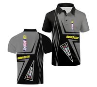 JANZBZSU Polo da Uomo Patchwork 3D A Maniche Corte per N.A.SC.A.R Comoda Ed Elasticizzata con Stampa A Mezza Manica Ideale La Palestra Fitness Il Tennis E Altri-HuiSe||XX_l