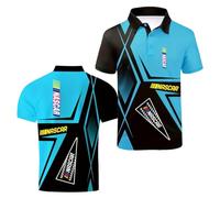 JANZBZSU Polo da Uomo Patchwork 3D A Maniche Corte per N.A.SC.A.R Comoda Ed Elasticizzata con Stampa A Mezza Manica Ideale La Palestra Fitness Il Tennis E Altri-QLanSe||x_l