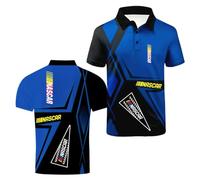 JANZBZSU Polo da Uomo Patchwork 3D A Maniche Corte per N.A.SC.A.R Comoda Ed Elasticizzata con Stampa A Mezza Manica Ideale La Palestra Fitness Il Tennis E Altri-SLanSe||XX_l