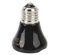 Janzoom Lampada termica per rettili in ceramica, lampada riscaldante in ceramica 220V-240V Riscaldamento persistente per anatra per rettili 25W nero