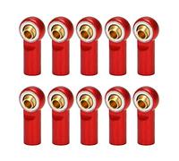 JANZU 10 Pezzi M3 Giunto A Sfera Collegamento Barra Asta Guarnizioni Testa Sfera Bielletta Sterzo per 1/10 Rc Camion Auto Camion Rosso