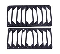 JANZU 10PZ 120Mm Guarnizione Ventola nel Silicone Anti-Vibrazione Guarnizione per la Riduzione del Rumore per Ventola del Case del Computer PC