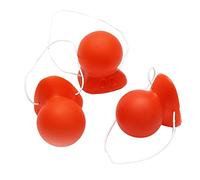 JANZU 3 Pezzi Naso di Pagliaccio Rosso Classonante Naso di Pagliaccio GrinçAnt con Corda per Adulti Halloween Cosplay Costume Accessori