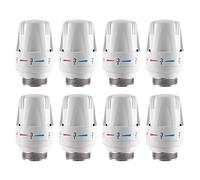 JANZU 8 Pezzi Valvola Termostatica per Radiatore Testa di Ricambio per Valvola Termostatica per Radiatore