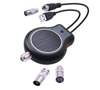 JANZU Amplificatore di segnale ad installazione rapida per esterni o interni, amplificatore di segnale digitale HDTV, amplificatore di segnale TV, HD FM DVB, funzionamento USB, 32 DBI