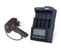 JANZU BT-C3100 - Adattatore per caricabatterie a 4 scomparti, adattatore intelligente per batterie agli di litio ricaricabili Spina UE