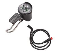 JANZU E-Bike LED 6V 12V 24V 36V 48V 60V Luce per Bicicletta Anteriore Impermeabile Connettore Impermeabile (2 Pin)