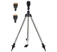 JANZU Irrigatore Rotante Automatico Telescopico Treppiede Artefatto Testina per Irrigatore A Treppiede con Irrigatore e Due Ugelli