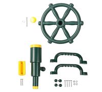 JANZU Kit di Accessori per Parchi Giochi per Bambini Playset All'Aperto Telescopio Pirata per Bambini, Volante, Attrezzatura per Parchi Giochi- Cortile