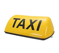 JANZU Lampada di Segnalazione Taxi Un LED con Indicatore Magnetico Impermeabile per Cabina con Indicatore Magnetico da 12V - Giallo