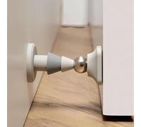 JAONLD Fermaporta Magnetico Adesivo Fermaporta da Pavimento Magnetico Magnetic Door Stopper Silenzioso e Senza Colpi Adatto per L'uso su Tutti i Tipi di Porte e Finestre (Grigio)