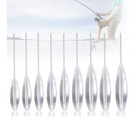 JAONLD Kit Bombarde da Pesca 9 Pezzi Super Set Pesca Bombarde Semi Affondante 6g, 8g, 10g, 12g, 15g, 20g, 25g, 30g, 35g, Galleggiante Trota Accessori Pesca Trota per Pasta Trota e Cucchiaio Trota