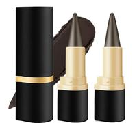 JAONLD Matita Occhi,2 Pezzi Matte Quick-Dry Eyeliner Matita Stick Asciugatura Rapida,Eyeliner Waterproof Penna Cosmetico Duratura per a Tutti I Look di Trucco(Marrone scuro)