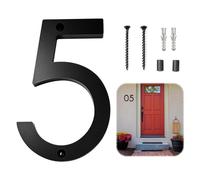 JAONLD Numero Civico Esterno Moderno 3D Esterno Personalizzato Numero Casa Grande,Look Moderno e Galleggiante Resistente alle Intemperie,Vite Fissa Porta Numero per Porte Ufficio,Caselle Postali(5)