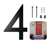 JAONLD Numero Civico Esterno Moderno 3D Esterno Personalizzato Numero Casa Grande,Look Moderno e Galleggiante Resistente alle Intemperie,Vite Fissa Porta Numero per Porte Ufficio,Caselle Postali(4)