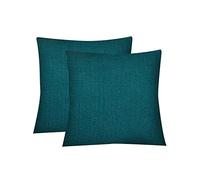 Jaotto Federe Confezione da 2 Federe Cuscini Divano Decorativi Fodere Quadrati Spandex 45x45cm Cuscino Copricuscini per Soggiorno Camera da Letto Casa(Jacquard#Verdi,Set di 2)