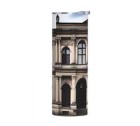 JaoXer Borraccia termica in acciaio inox con coperchio, 590 ml, con stampa di architettura antica, perfetta per sport, ufficio e uso domestico